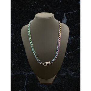 Emma Evelyn Aurora Chain with Lock Pendant